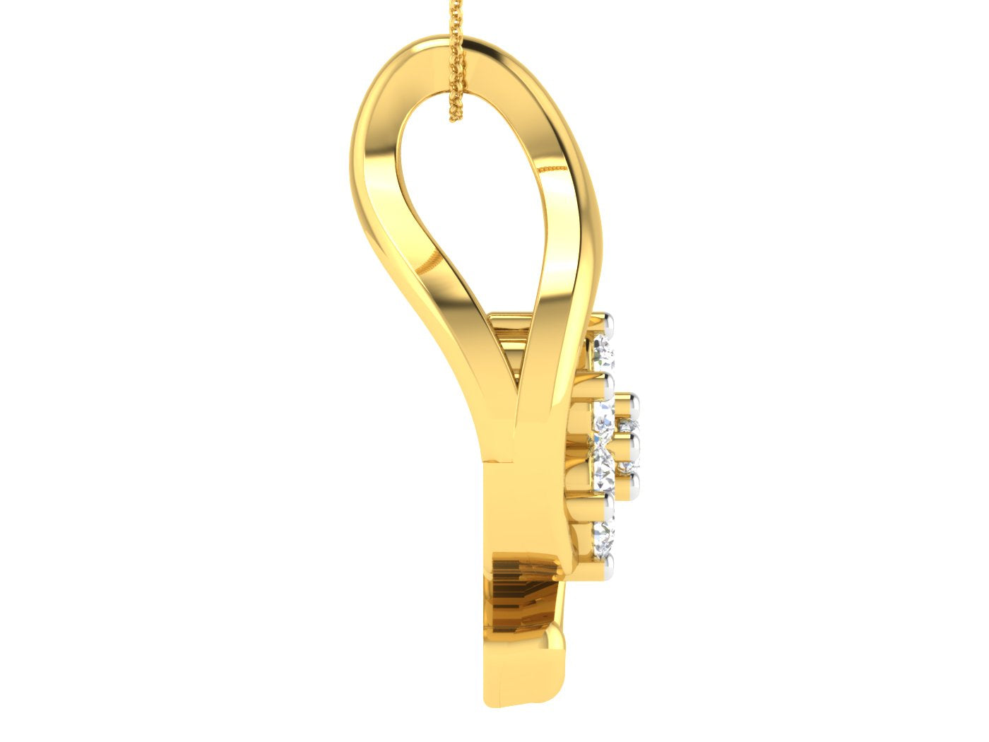 Nidal Jewels | Radiant Flower  Gold &  Diamond Pendant - Nidal Jewels